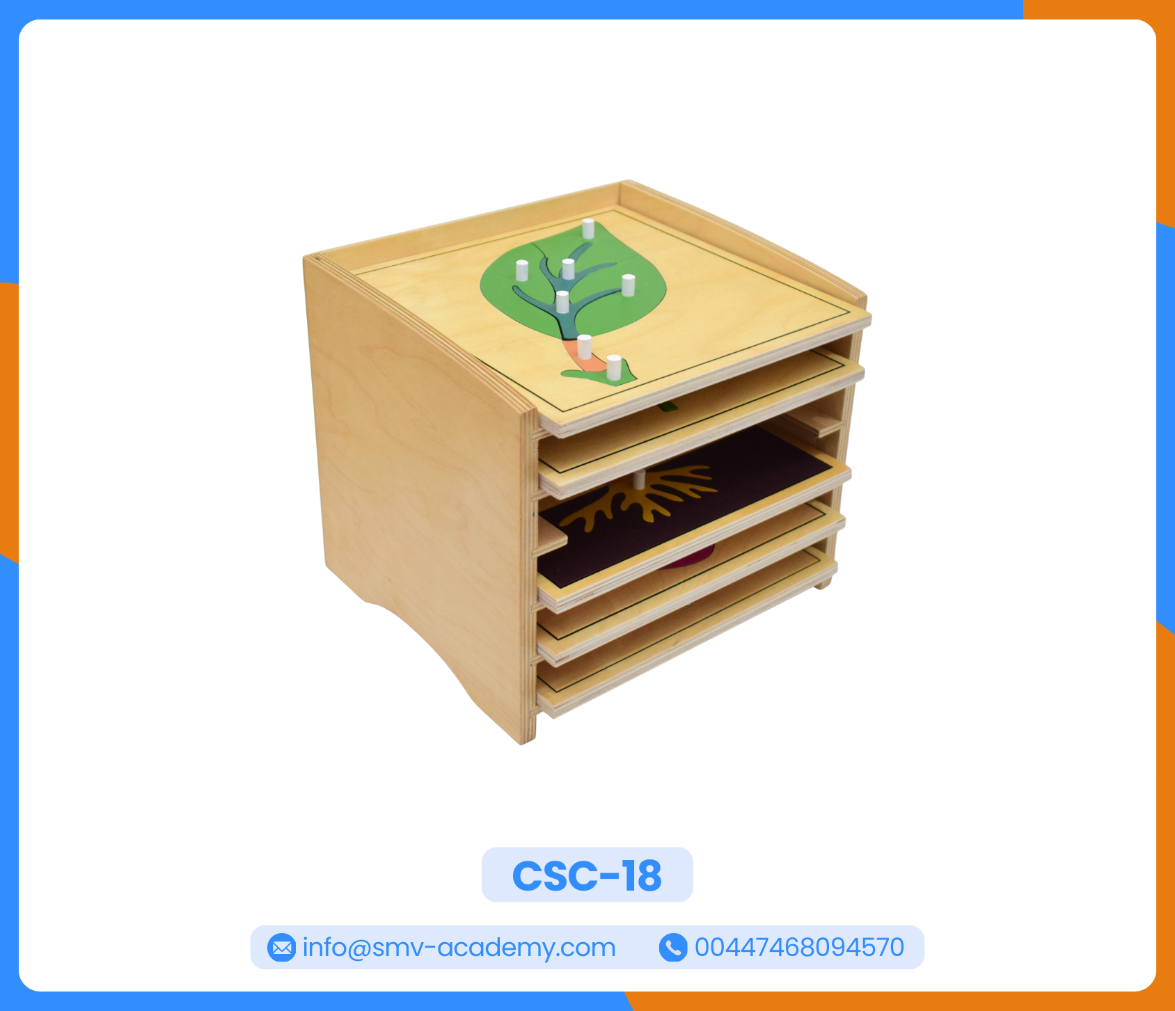 كابينة 5 رفوف – Cabinet for 5 puzzles